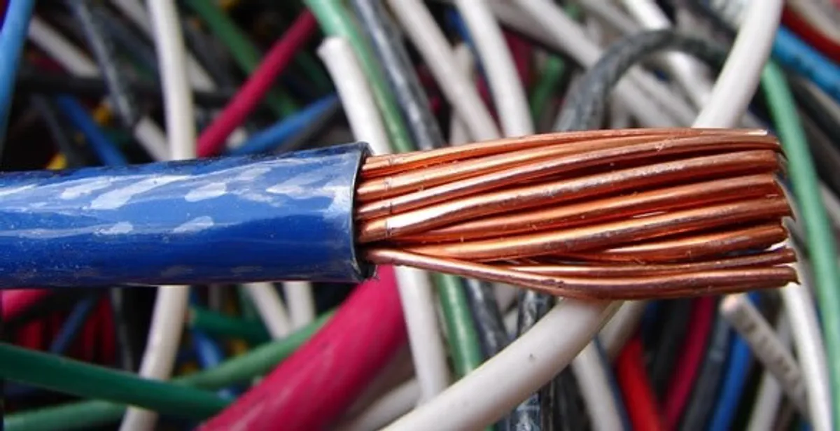 electrical wiring services showing exposed copper conductors and cable preparation in Buffalo, NY