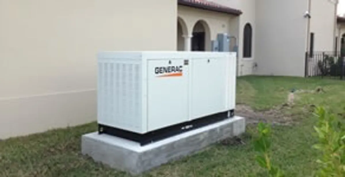 generator installation service showing standby generator professionally installed for residential power backup in Buffalo, NY